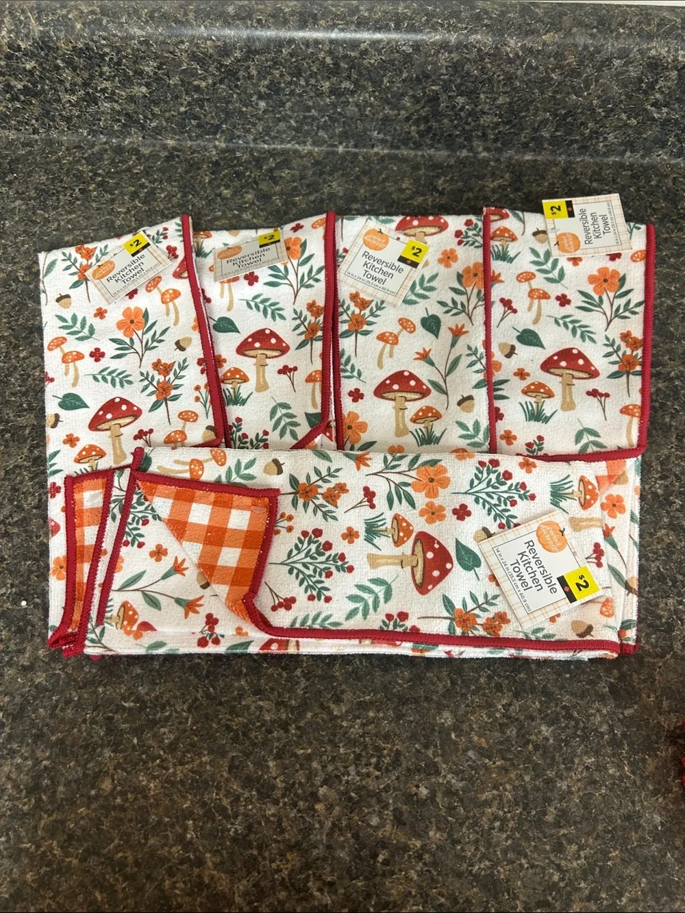 NWT Bundle 30 Reversible Thanksgiving Fall Themed Kitchen Towels Various Prints